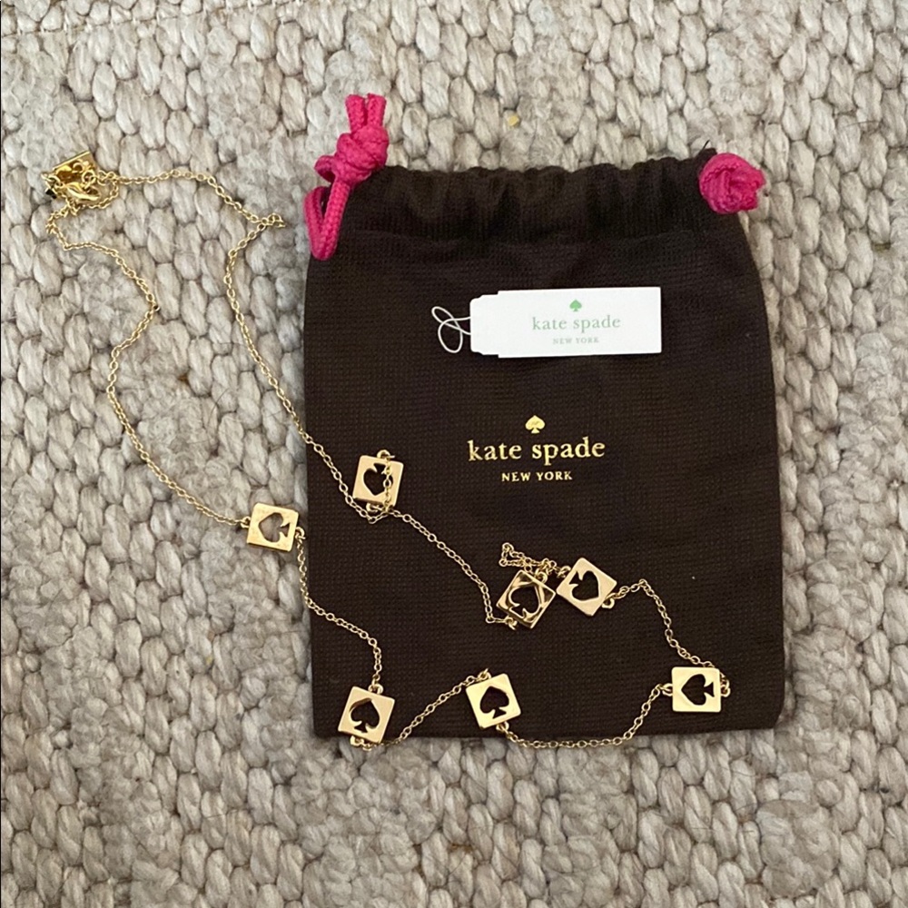 Kate Spade Gold Spade Charm Necklace